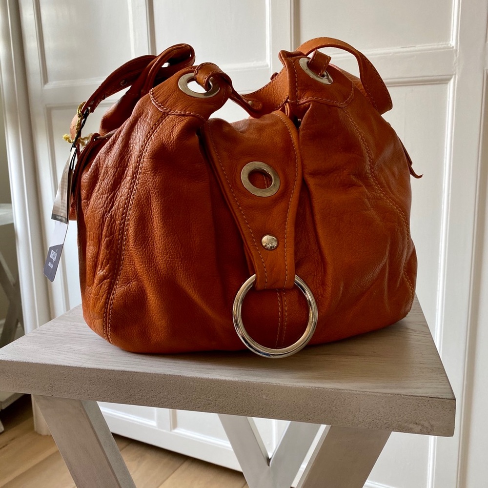 Marzia Brown Shoulder Bag.